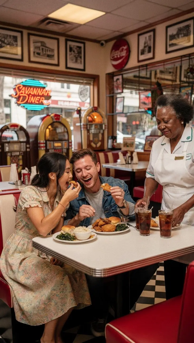 Продавец свежих овощей на фоне ярких прилавков.